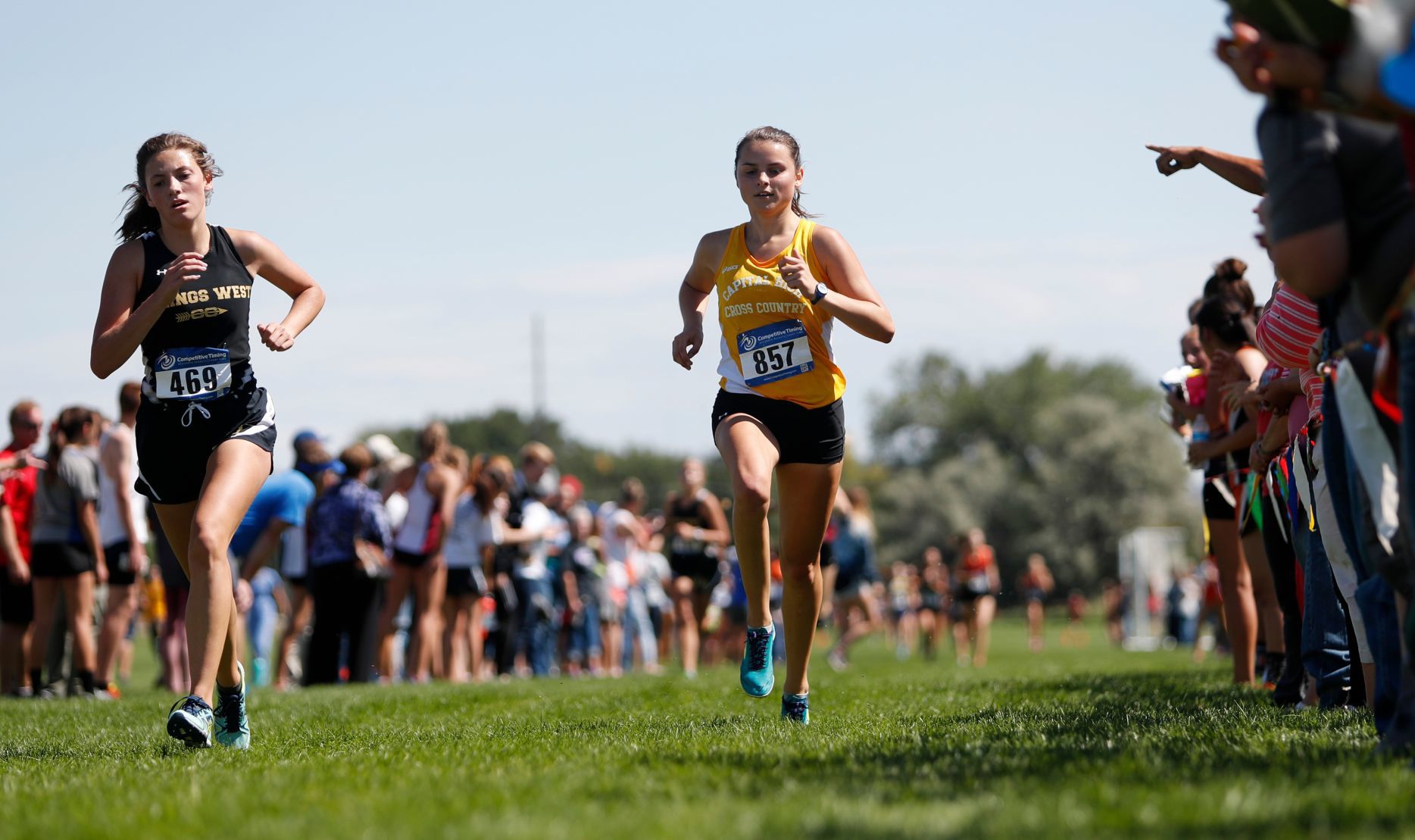 West's Katelynn Lipp and Helena Capital's Zoey Wall